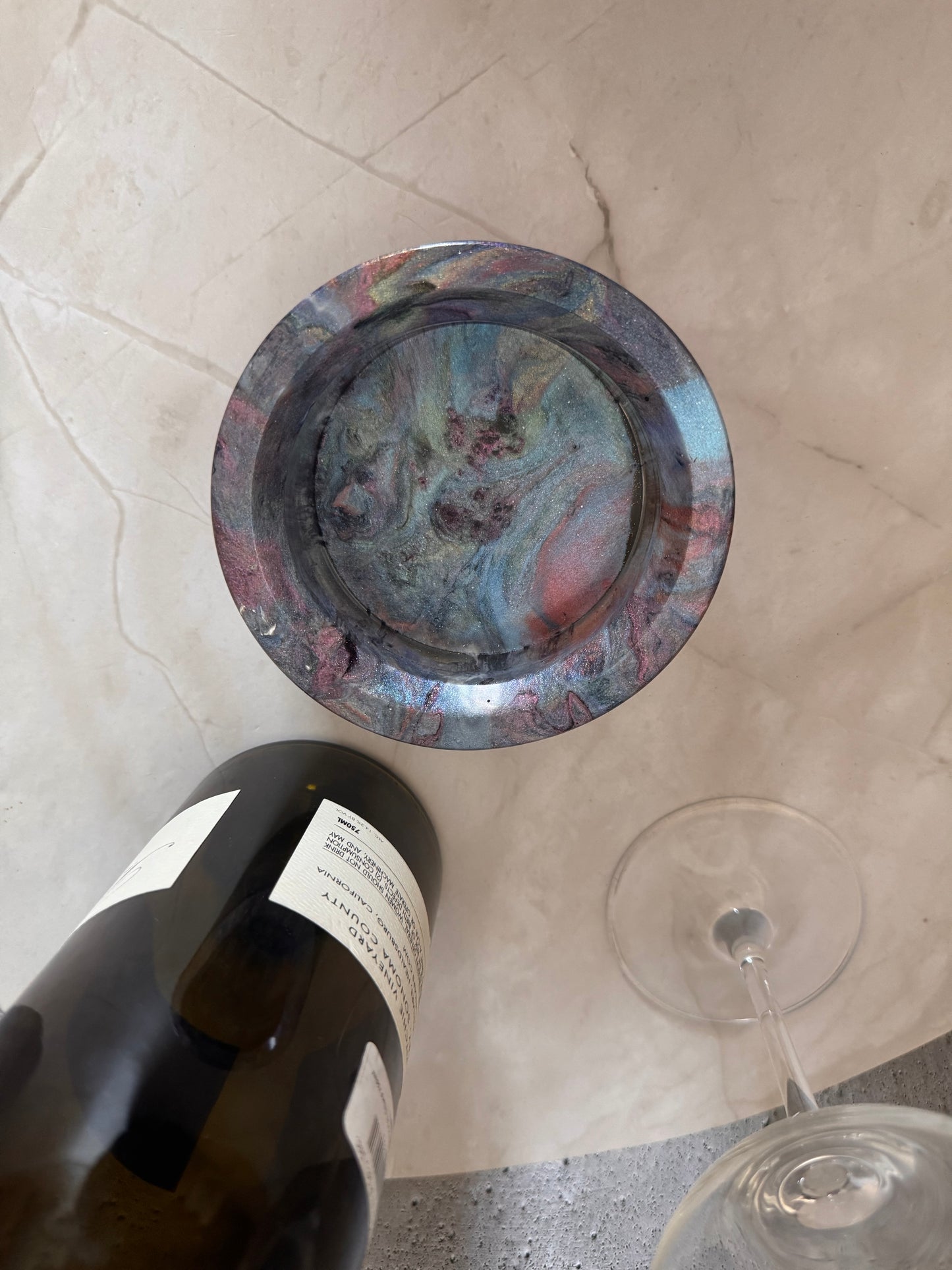 Orchid Current Wine Coaster