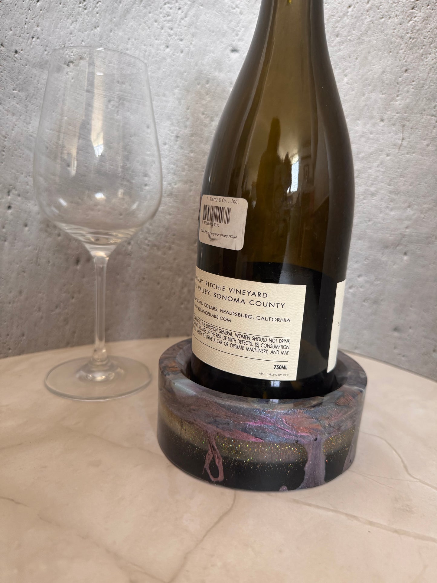 Orchid Current Wine Coaster