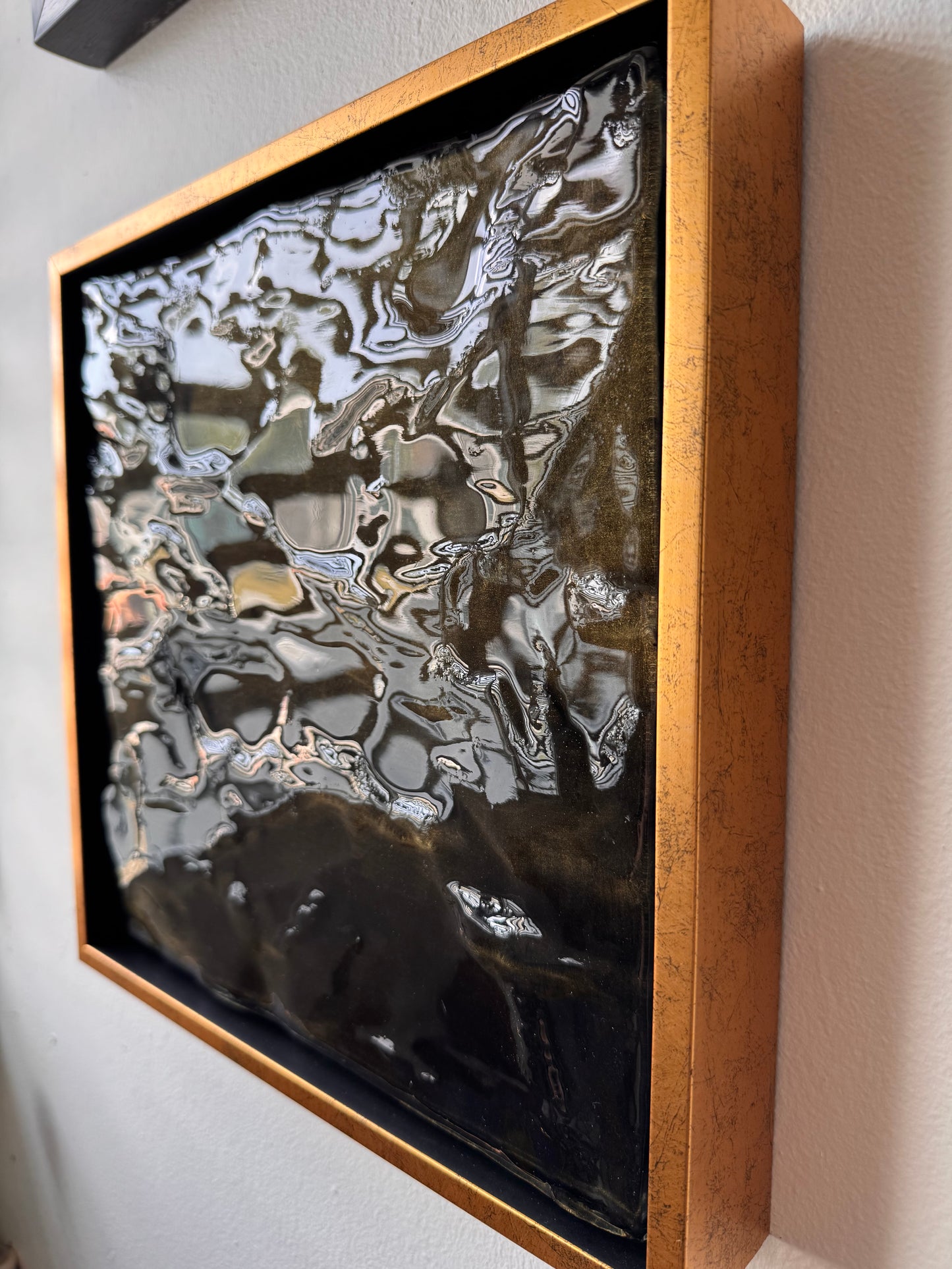Liquid Light IX - Gilded Obsidian
