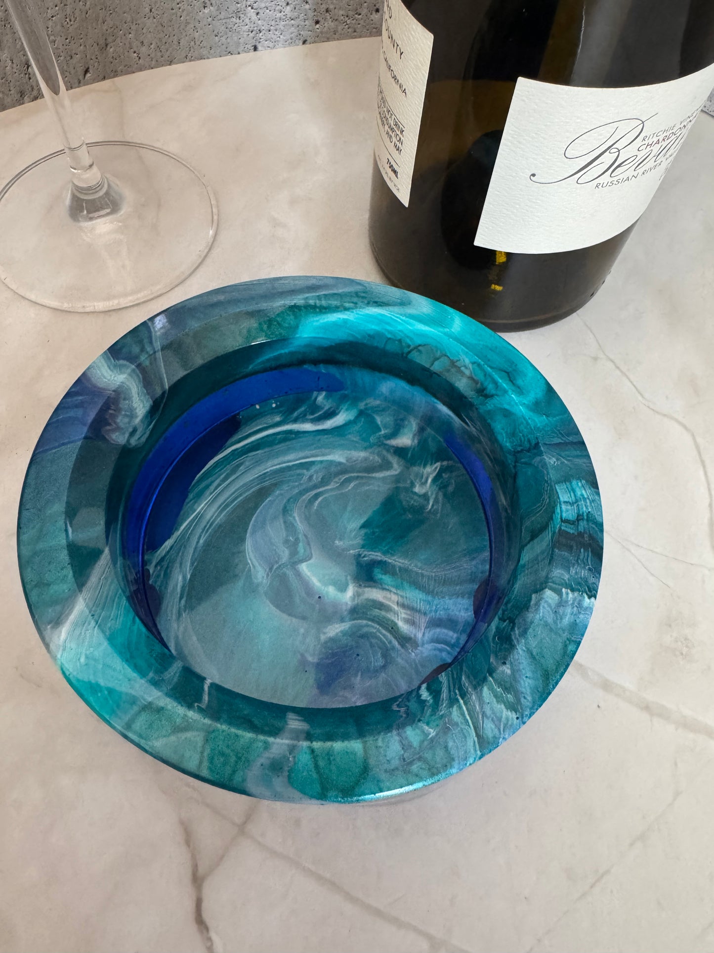 Tidal Current Wine Coaster
