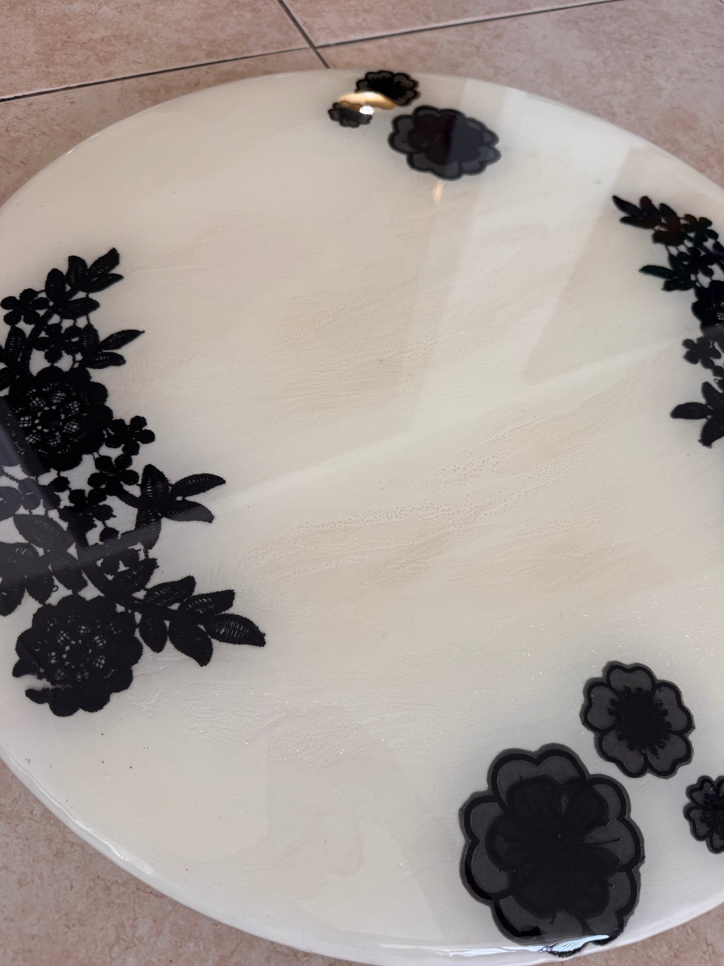 Midnight Lace Lazy Susan