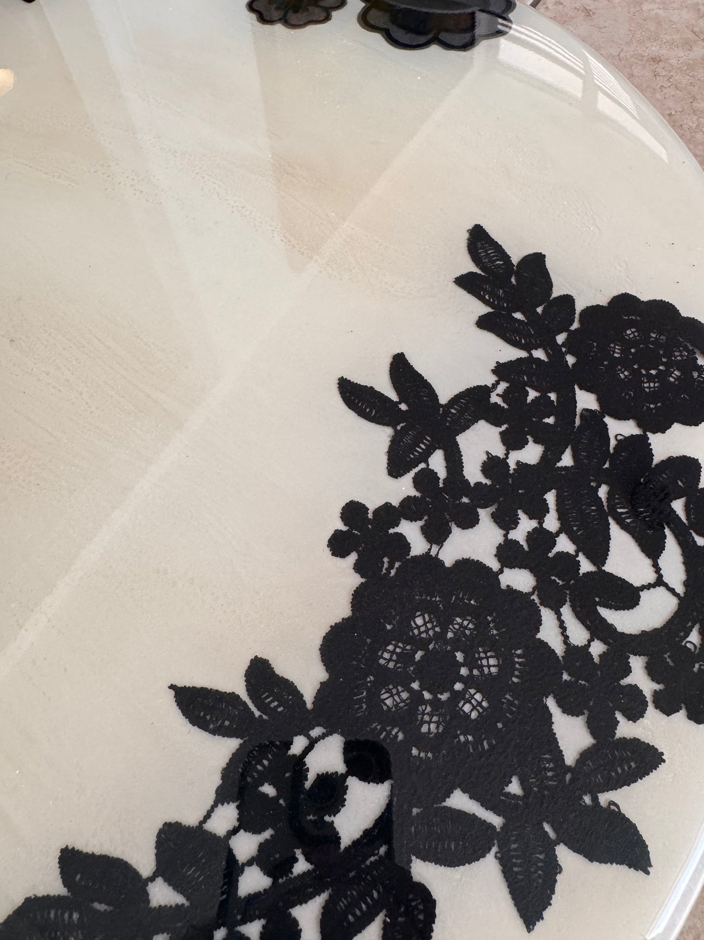 Midnight Lace Lazy Susan