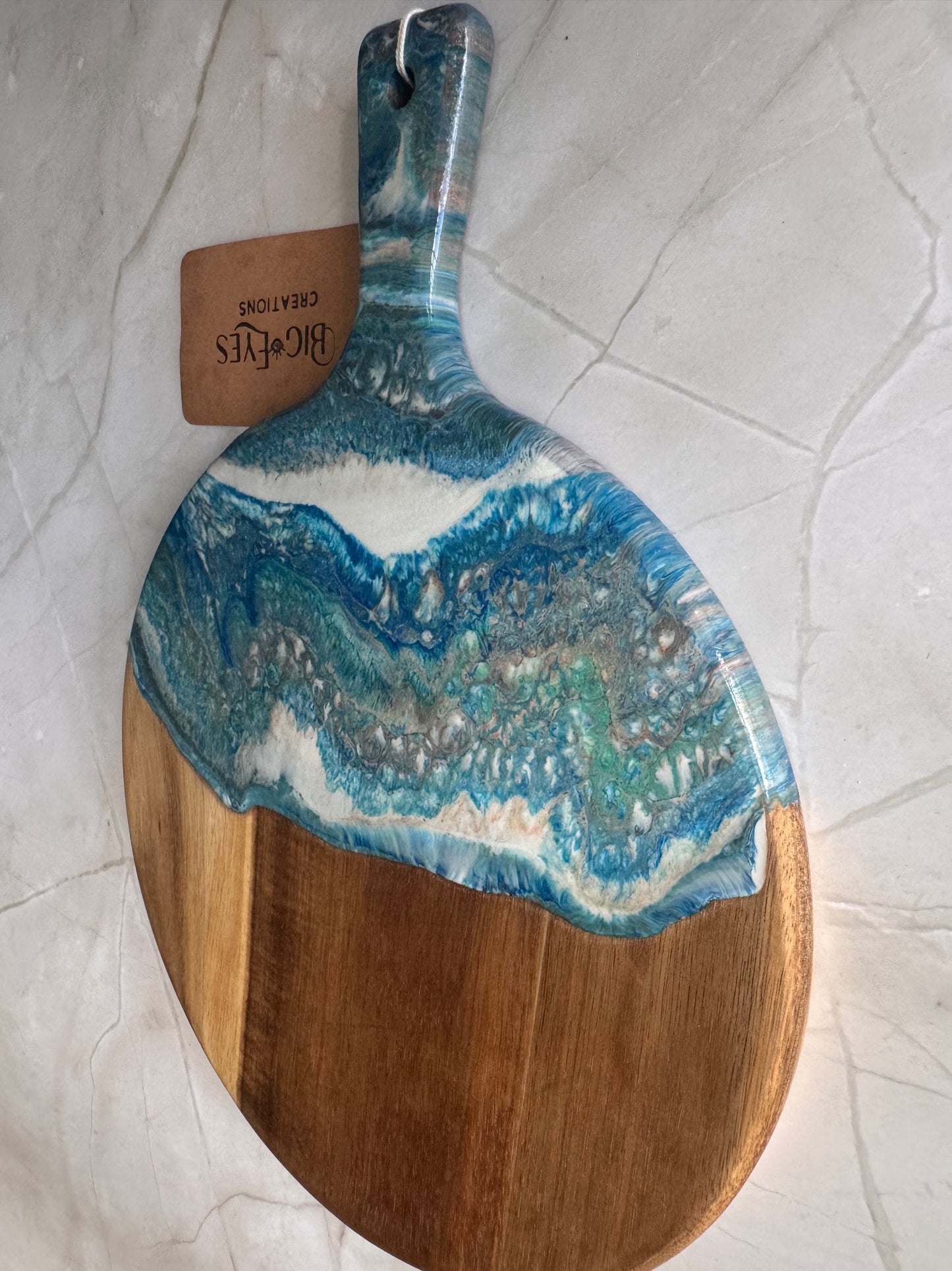 Veins of Blue Charcuterie Board