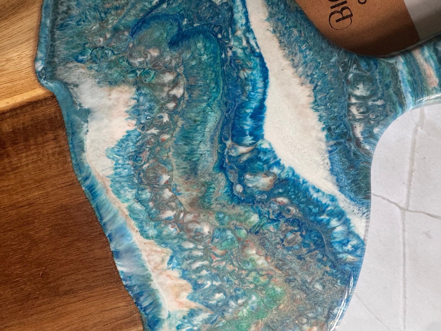 Veins of Blue Charcuterie Board