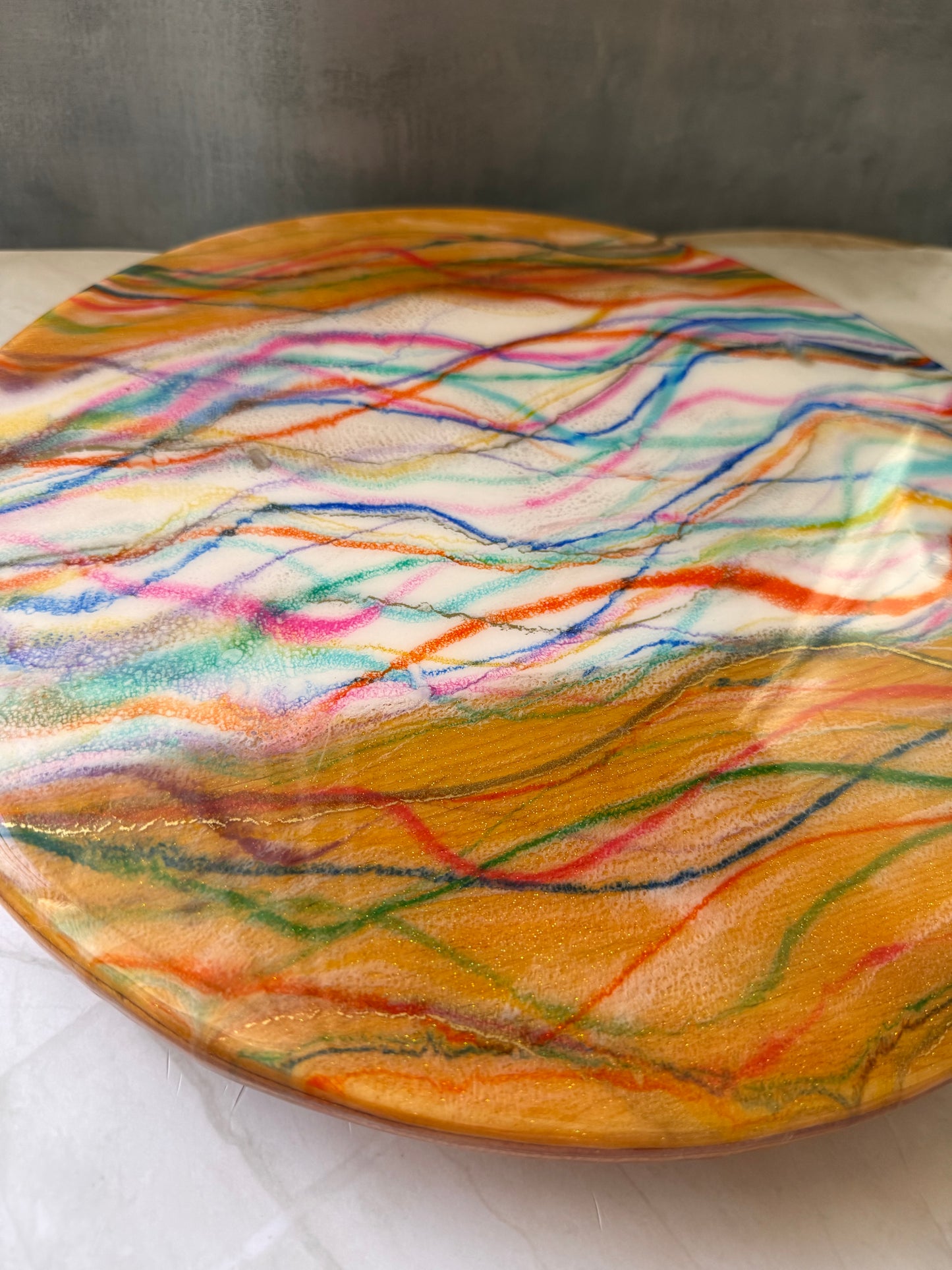 Ribbons of Color (Signature) Lazy Susan