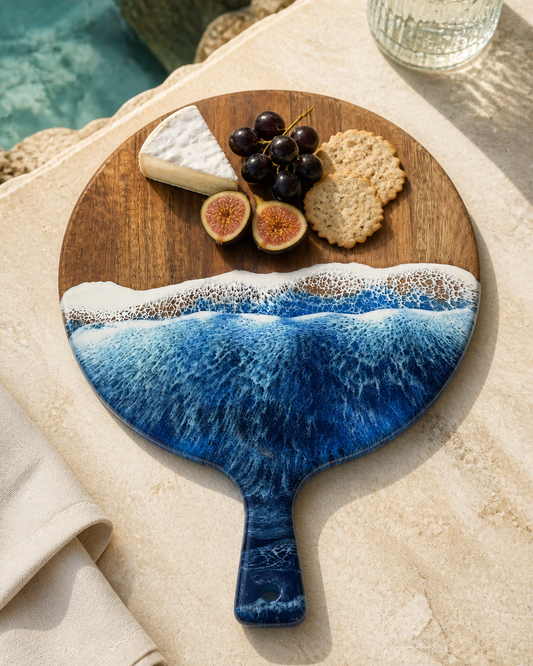 Cobalt Tide Charcuterie Board — Big Eyes Creations
