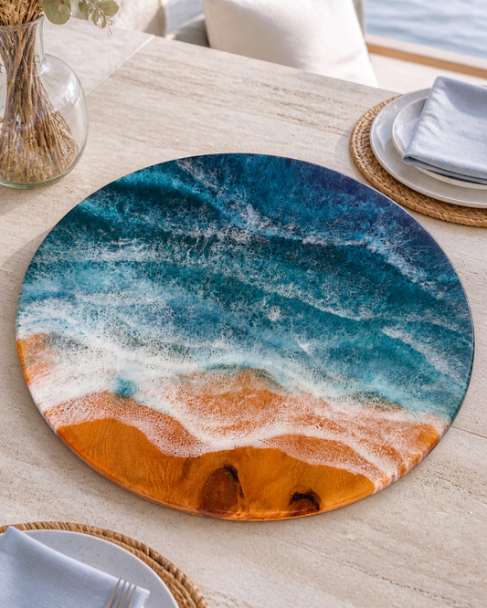 Azure Shore Lazy Susan — Big Eyes Creations