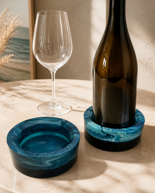 Tidal Current Wine Coaster — Big Eyes Creations