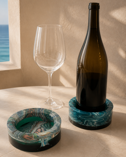 Abyss Current Wine Coaster — Big Eyes Creations