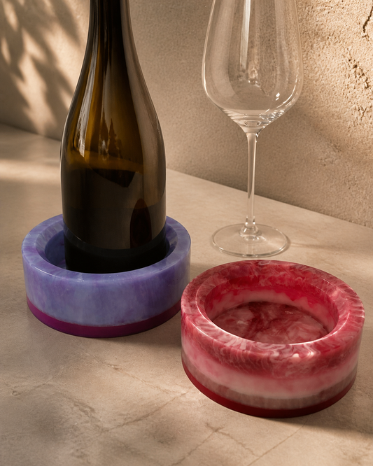 Orchid Current Wine Coaster — Big Eyes Creations