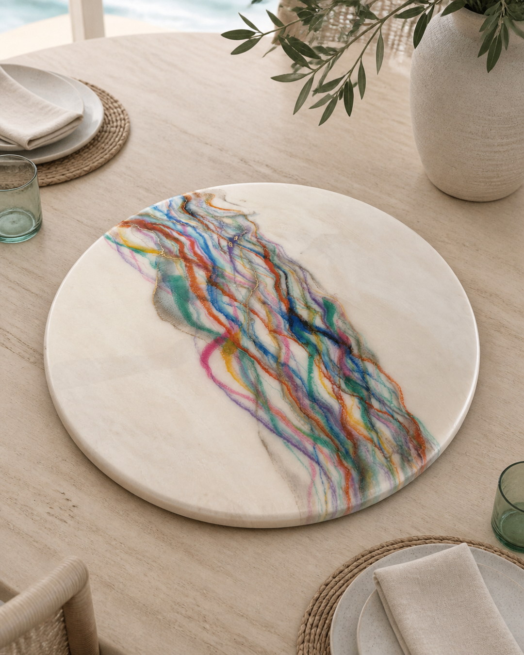 Prismatic Current Lazy Susan — Big Eyes Creations