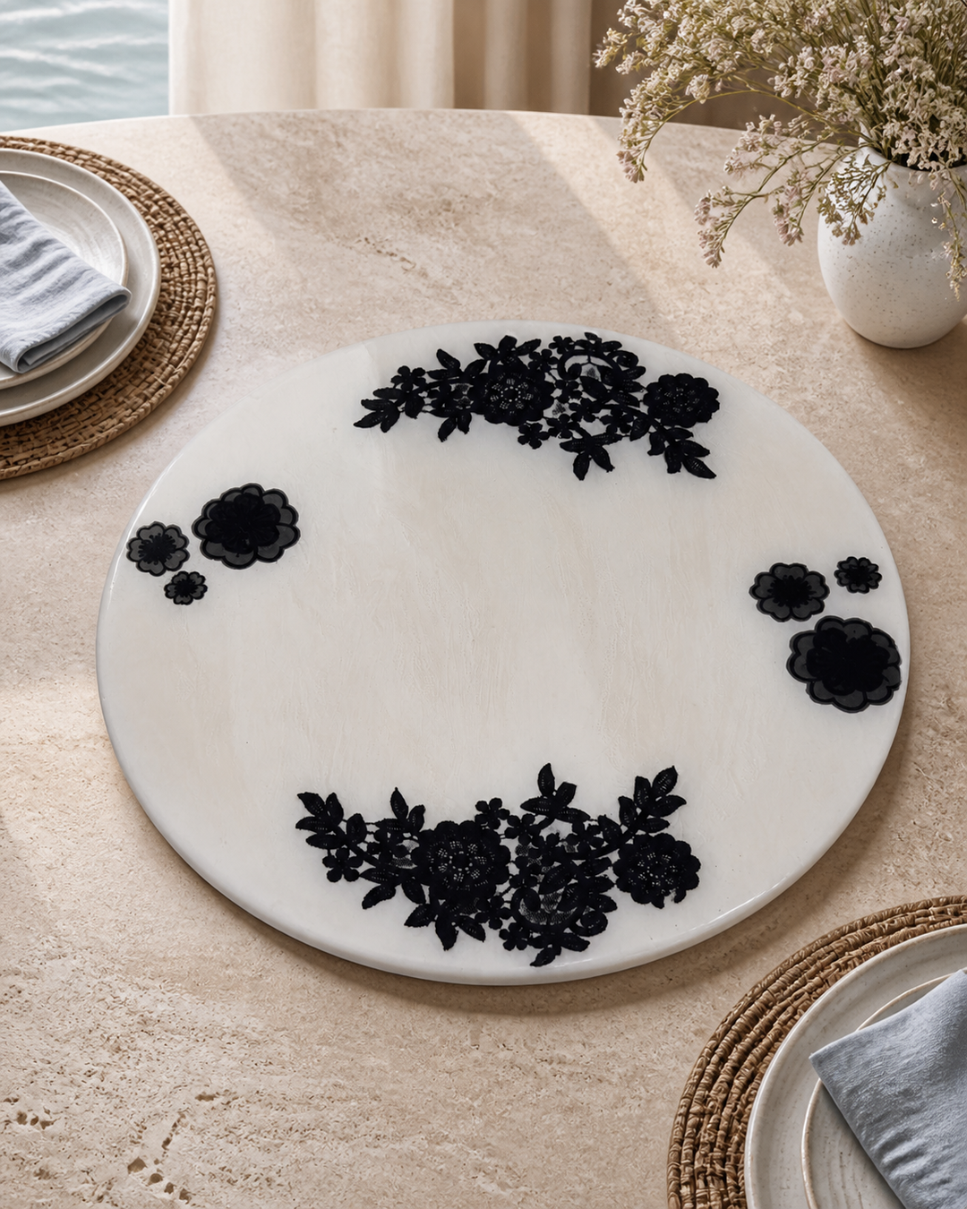 Midnight Lace Lazy Susan — Big Eyes Creations