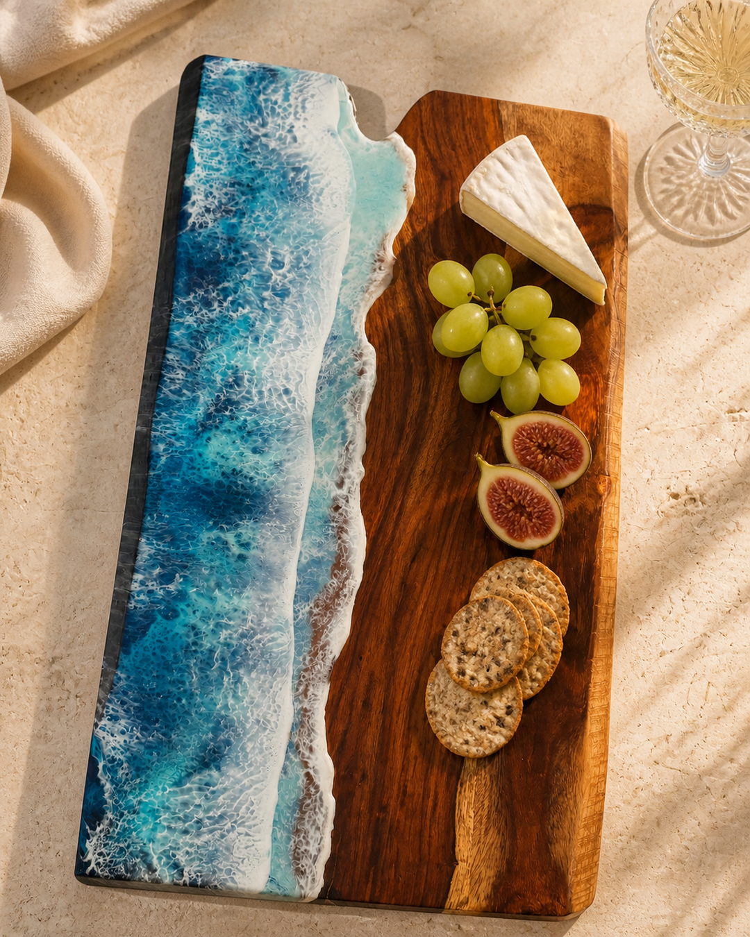 Azure Tide Charcuterie Board — Big Eyes Creations